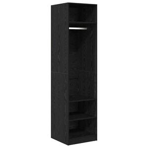 vidaXL Kleiderschrank Schwarz Eichen-Optik 50 x 50 x 200 cm