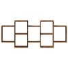 vidaXL Wandregal Altholz-Optik 159x18x65 cm Holzwerkstoff