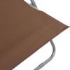 vidaXL Klappbare Strandst&uuml;hle 2 Stk. Stahl und Oxford-Gewebe Braun