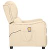 vidaXL Massagesessel Creme Stoff