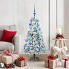 vidaXL K&uuml;nstlicher klappbarer Weihnachtsbaum Wei&szlig; 120 cm PE und PVC