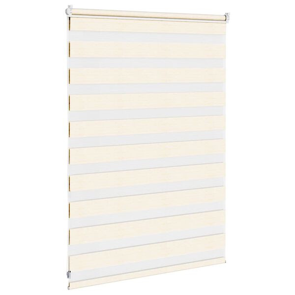 vidaXL Doppelrollo Marmorbeige 110x100cm Stoffbreite 105,9 cm Polyester