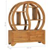 vidaXL Schrank mit Yin-Yang-Regal 68x26x83 cm Teak Massivholz