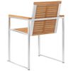 vidaXL Gartenst&uuml;hle 8 Stk. mit Kissen Massivholz Teak