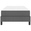 vidaXL Boxspringbett mit Matratze Dunkelgrau 90 x 190 cm Stoff
