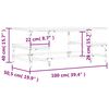 vidaXL Couchtisch Sonoma-Eiche 100x50,5x40 cm Holzwerkstoff