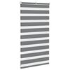 vidaXL Doppelrollo Dunkelgrau 75x100 cm Stoffbreite 70,9 cm Polyester