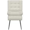 vidaXL Relaxsessel mit Hocker Creme Samt