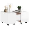 vidaXL Couchtisch Hochglanz-Wei&szlig; 60x60x38 cm Holzwerkstoff