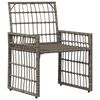 vidaXL Gartenm&ouml;bel Set 4 pcs Schwarz und Dunkelgrau