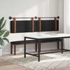 vidaXL H&auml;ngevorderseite Uni Schwarz 210 x 55 x 5 cm Antikes PU