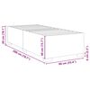 vidaXL Bettgestell ohne Matratze Dunkelgr&uuml;n 90x200 cm Samt