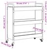 vidaXL K&uuml;chenwagen Sonoma-Eiche 70x30x82 cm Holzwerkstoff