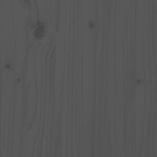 vidaXL Kopfteil Grau 145,5x4x100 cm Massivholz Kiefer