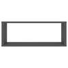 vidaXL W&uuml;rfelregale 6 Stk. Grau 60x15x23 cm Holzwerkstoff