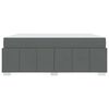 vidaXL Bettrahmen mit Matratze Dunkelgrau 180 x 200 cm Stoff