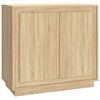 vidaXL Sideboard Sonoma-Eiche 80x34x75 cm Holzwerkstoff