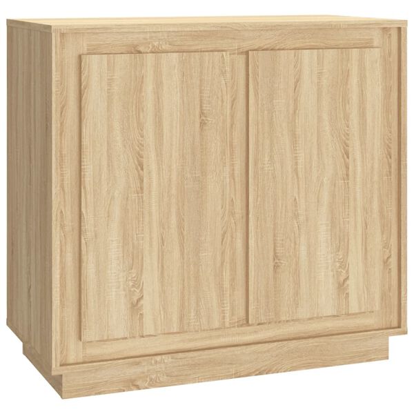 vidaXL Sideboard Sonoma-Eiche 80x34x75 cm Holzwerkstoff