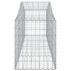 vidaXL Gabionen mit Hochbogen 3 Stk. 200x50x60/80 cm Verzinktes Eisen