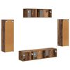 vidaXL TV-Schr&auml;nk 5 pcs Altholz