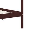 vidaXL Himmelbett-Gestell Dunkelbraun Massivholz Kiefer 120 x 200 cm