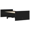 vidaXL Bettgestell mit Schubladen Schwarz 90x200 cm
