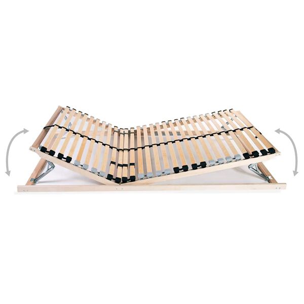 vidaXL Lattenrost mit 28 Latten 7 Zonen 80x200 cm