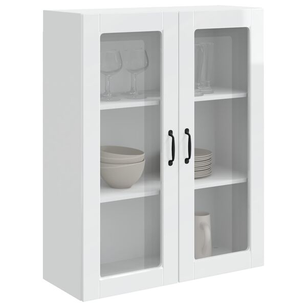 vidaXL K&uuml;chenschrank Kalmar Hochglanz Wei&szlig; 80 x 31 x 100 cm
