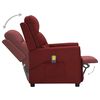vidaXL Massagesessel mit Aufstehhilfe Weinrot Stoff
