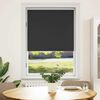 vidaXL Verdunkelungsrollo 124,4 x 175 cm, Stoffbreite 120 cm, schwarz