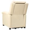 vidaXL Aufstehsessel Creme Stoff