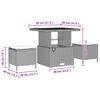 vidaXL Garten-Sofa-Set 11 pcs Schwarz Poly-Rattan