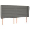 vidaXL Boxspringbett mit Matratze Dunkelgrau 160x200 cm Stoff