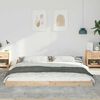 vidaXL Bettrahmen Braun 180 x 210 cm Massives Kiefernholz
