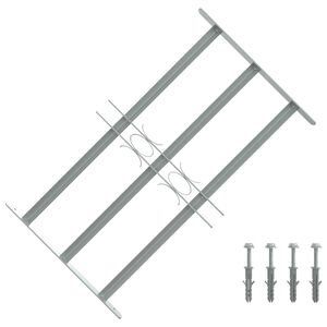 vidaXL Fenstergitter Verstellbar mit 3 Querst&auml;ben 500-650 mm