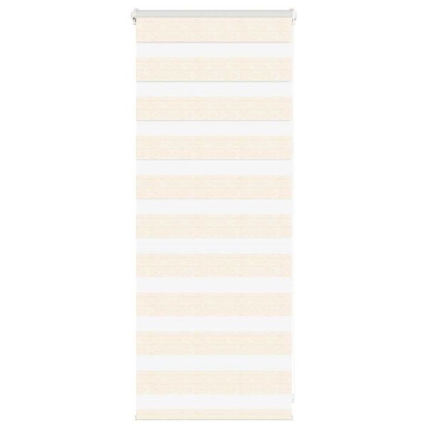 vidaXL Zebrarollo Marmorbeige 55x100 cm Stoffbreite 50,9 cm Polyester
