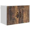 vidaXL K&uuml;chenschrank mit Regal 2 pcs Ger&auml;ucherte Eiche 60 x 31 x 40 cm