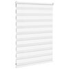 vidaXL Doppelrollo Wei&szlig; 115x100 cm Stoffbreite 110,9 cm Polyester