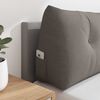 vidaXL R&uuml;cken Kissen Taupe 120 x 24 x 50 cm Stoff