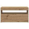 vidaXL TV-Schr&auml;nke mit LED-Leuchten 2 Stk. Artisan-Eiche Holzwerkstoff