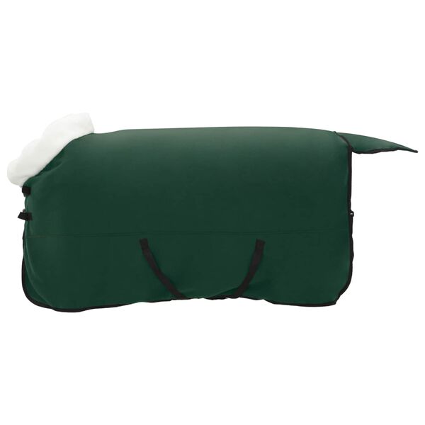 vidaXL Pferdedecke Dunkelgr&uuml;n 135 cm Polarfleece