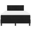 vidaXL Boxspringbett mit Matratze Schwarz 120 x 200 cm Stoff