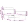 vidaXL Bettgestell ohne Matratze 90x200 cm Sonoma-Eiche Holzwerkstoff