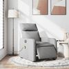 vidaXL Massagesessel Elektrisch Hellgrau Stoff