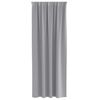 vidaXL Verdunkelungs-Vorh&auml;nge mit Ringen 2 pcs Hellgrau 260 x 140 cm