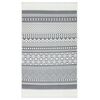 vidaXL Teppich Grau und Wei&szlig; 120x180 cm Baumwolle
