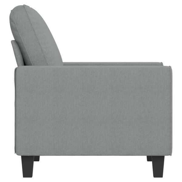vidaXL Sessel Hellgrau 60 cm Stoff