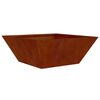 vidaXL Garten-Pflanzgef&auml;&szlig; 5 pcs Rostig 40 x 40 x 15 cm Wetterfeststahl