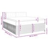 vidaXL Boxspringbett mit Matratze Dunkelgr&uuml;n 180x200 cm Samt