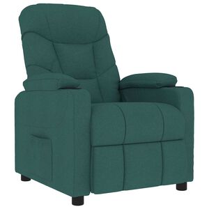 vidaXL Massagesessel Dunkelgr&uuml;n Stoff